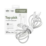 Empower by PanzerGlass USB-C to Lightning Cable 60W Λευκό EM41725 - Image 4