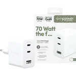 Empower by PanzerGlass Φορτιστής Χωρίς Καλώδιο με Θύρα USB-A και 2 Θύρες USB-C 70W Power Delivery Λευκός (Empower) EM31479 - Image 4