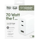 Empower by PanzerGlass Φορτιστής Χωρίς Καλώδιο με Θύρα USB-A και 2 Θύρες USB-C 70W Power Delivery Λευκός (Empower) EM31479 - Image 5