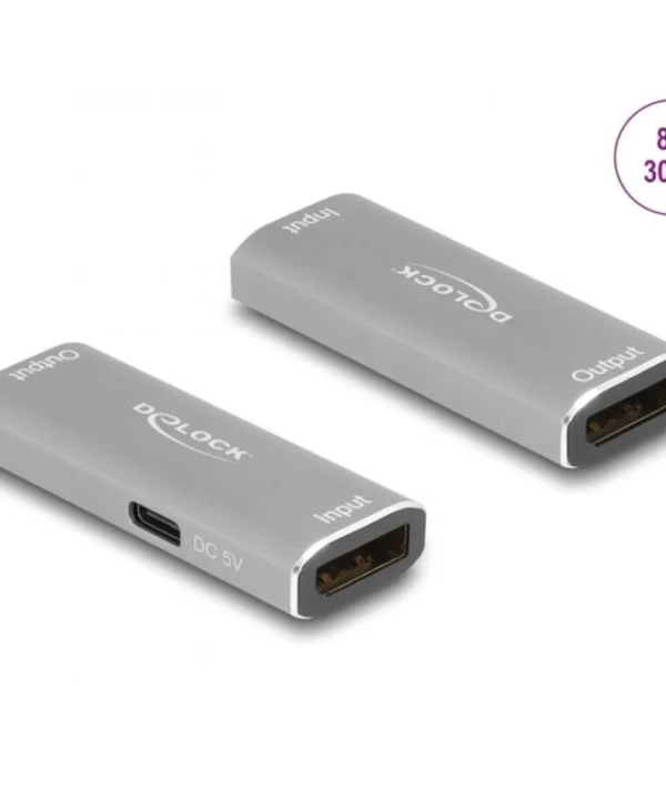 Delock Repeater Displayport 8k30hz/4k144hz Max 20m Delock 11504