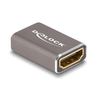 DeLock Μετατροπέας HDMI female σε HDMI female Γκρι 1τμχ 60078