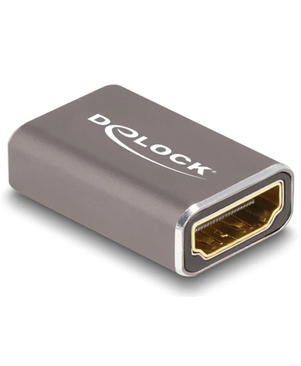 DeLock Μετατροπέας HDMI female σε HDMI female Γκρι 1τμχ 60078