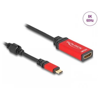 Delock Usb Type C To Hdmi Adapter Dp Alt Mode 8k60hz/4k240hz T-m Hdr Delock 60053