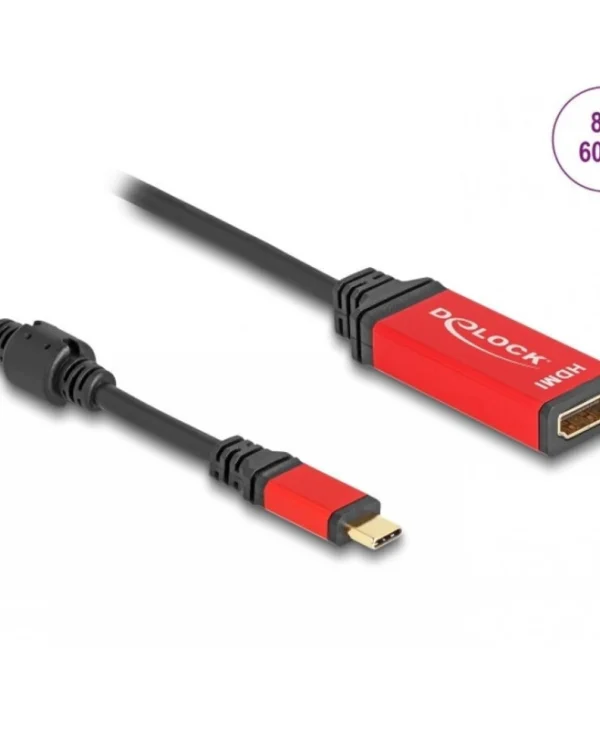 Delock Usb Type C To Hdmi Adapter Dp Alt Mode 8k60hz/4k240hz T-m Hdr Delock 60053