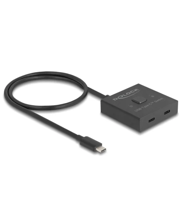 DeLock Usb-c Switch 18911 2 Σε 1 Bidirectional 10gbps 8k 100w KVM & Data Switch 18911