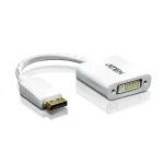 Aten Μετατροπέας DisplayPort male σε DVI-I female Λευκό 1τμχ VC965-AT