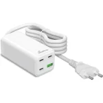 MediaRange Βάση Φόρτισης GaN με Θύρα USB-A και 3 Θύρες USB-C 100W Power Delivery / Quick Charge 3.0 σε Λευκό χρώμα (MRMA124) - Image 3