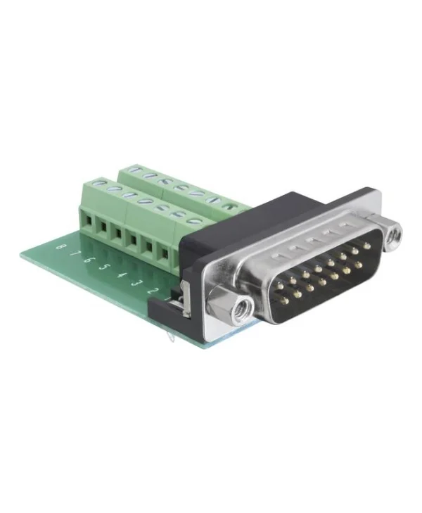 DeLock Adapter D-Sub 15 pin Gameport male - Terminal block (65275)