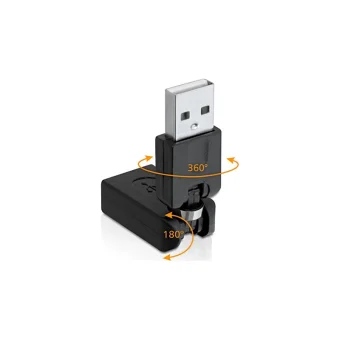 DeLock Μετατροπέας USB-A male σε USB-A female 1τμχ 65260