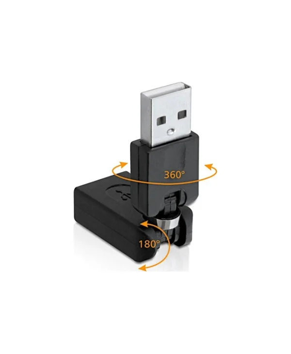 DeLock Μετατροπέας USB-A male σε USB-A female 1τμχ 65260