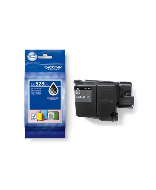 Brother LC528BK Γνήσιο Μελάνι Εκτυπωτή InkJet Μαύρο (LC-528BK)