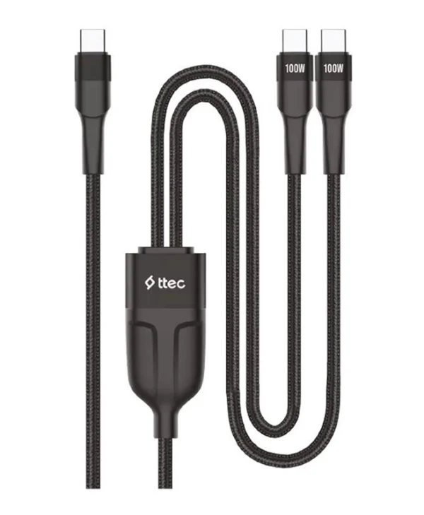 TTEC USB to Type-C Cable Μαύρο 1.5m 2DK55S