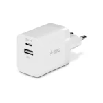 TTEC Φορτιστής Χωρίς Καλώδιο GaN με Θύρα USB-A και Θύρα USB-C 45W Power Delivery Λευκός (SmartCharger) 2SCP02B