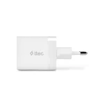 TTEC Φορτιστής Χωρίς Καλώδιο GaN με Θύρα USB-A και Θύρα USB-C 45W Power Delivery Λευκός (SmartCharger) 2SCP02B - Image 5