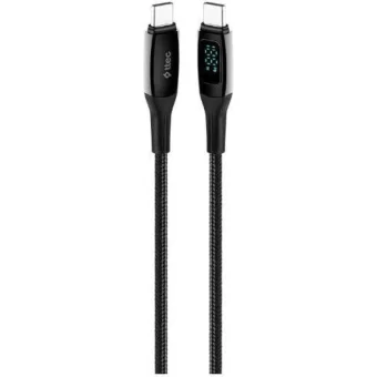 TTEC Alumicable USB 2.0 Cable USB-C male - USB-C 100W Μαύρο 1.5m 2DK57S