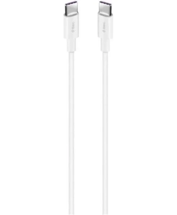 TTEC USB 2.0 Cable USB-C male - USB-C 100W Λευκό 2DK49B