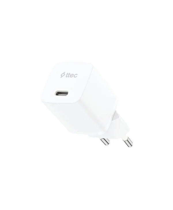TTEC Φορτιστής Χωρίς Καλώδιο GaN με Θύρα USB-C 20W Power Delivery Λευκός (SmartCharger) 2SCG20B