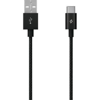 TTEC Braided USB 2.0 Cable USB-C male - USB-A male Μαύρο 1.2m (2DK18S)