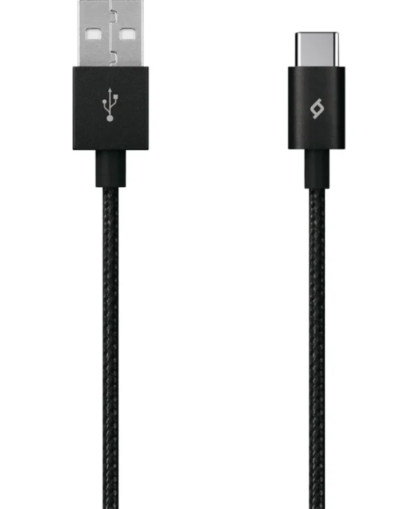 TTEC Braided USB 2.0 Cable USB-C male - USB-A male Μαύρο 1.2m (2DK18S)