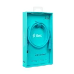 TTEC USB 2.0 Cable USB-C male - USB-C 60W Μπλε 1.2m 2DK59NM - Image 2