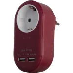 Entac EPAG-1EE-2USB-BR Μονόπριζο με 2 USB-A
