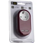 Entac EPAG-1EE-2USB-BR Μονόπριζο με 2 USB-A - Image 2