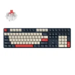 Keychron J5 QMK KJ5-H1Z Ασύρματο Gaming Μηχανικό Πληκτρολόγιο με Keychron Super Red διακόπτες και RGB φωτισμό (Αγγλικό US) Dark Blue
