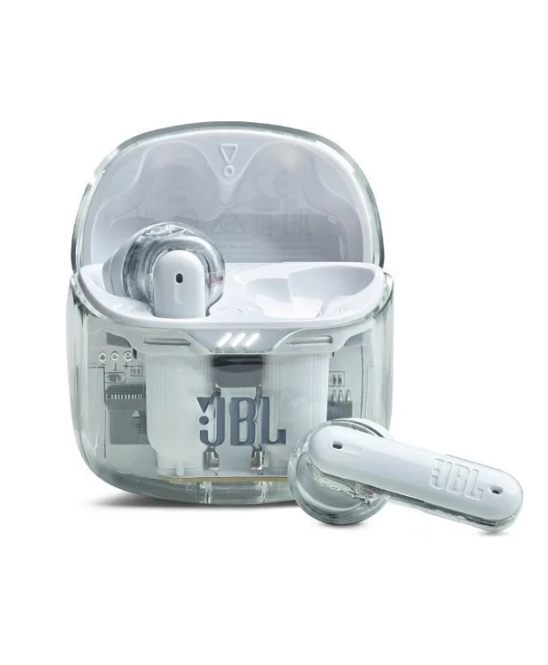 JBL Tune Flex In-ear Bluetooth Handsfree Ακουστικά με Θήκη Φόρτισης Ghost White JBLTFLEXGWHT
