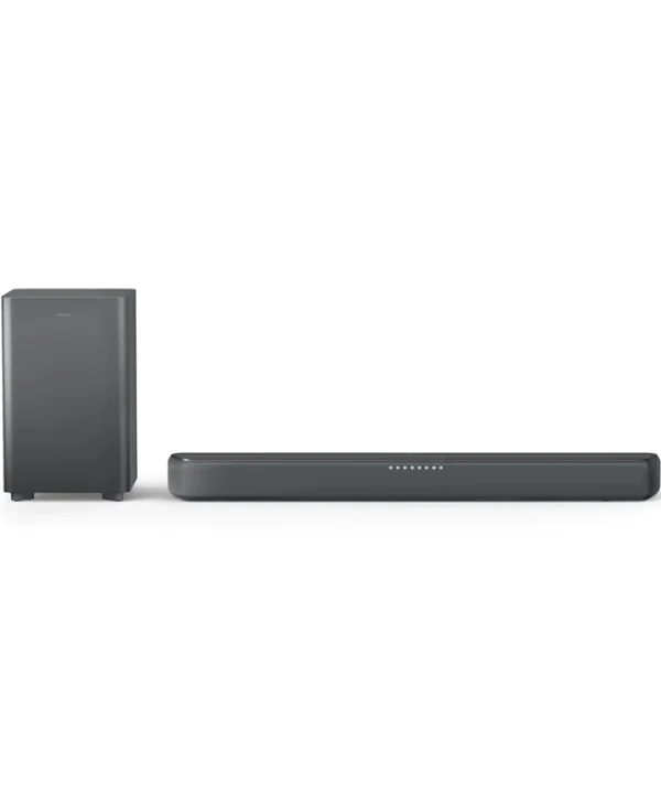 Philips Soundbar 2.1 Bluetooth και HDMI 120W με Ασύρματο Subwoofer και Τηλεχειριστήριο Γκρι TAB5309/10