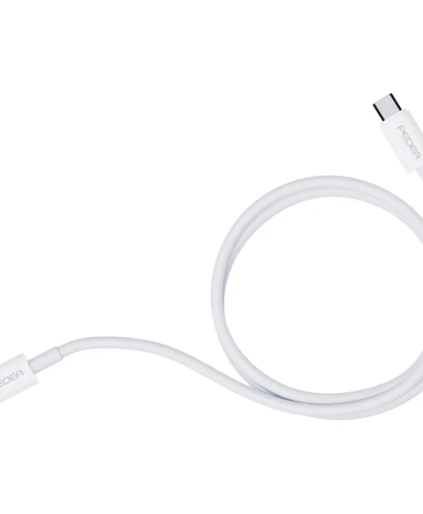 Pedea USB 2.0 Cable USB-C male - USB-C 60W Λευκό 1m 60040120