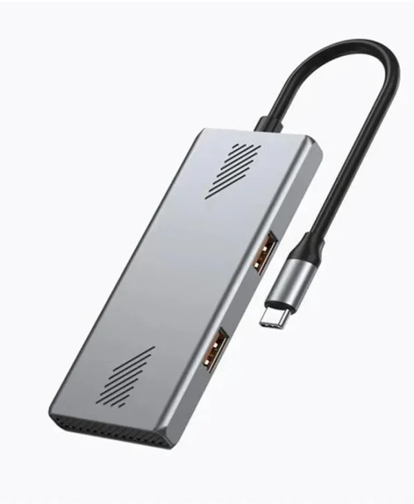 Gembird USB 3.2 Hub 4 Θυρών με σύνδεση USB-C Ασημί UHB-CM-U310-A2C2-01