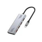 Gembird USB 3.2 Hub 4 Θυρών με σύνδεση USB-C / USB-A Ασημί UHB-CM-U310-A4-01