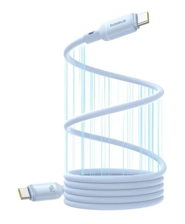 Baseus Picogo Magnetic Power Data Cable Smartphone Liquid Silicone Magnetic Usb Type-c To Usb Type-c 240w 1m Blue "p10376800311-00" Green Stamp 0.18 Lei 6932172677480 P10376800311-00