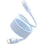 Baseus Picogo Magnetic Power Data Cable Smartphone Liquid Silicone Magnetic Usb Type-c To Usb Type-c 240w 1m Blue "p10376800311-00" Green Stamp 0.18 Lei 6932172677480 P10376800311-00 - Image 2
