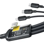 Baseus Rapid Series 3-in-1 USB to Cable 5A Μαύρο 1.5m P10377705123-00 - Image 5