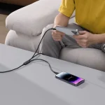 Baseus Rapid Series 3-in-1 USB to Cable 5A Μαύρο 1.5m P10377705123-00 - Image 6