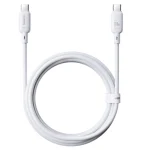 Baseus Silky Series USB 2.0 Cable USB-C male - USB-C 100W Λευκό 2m P10377704213-01