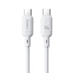 Baseus Silky Series USB 2.0 Cable USB-C male - USB-C 100W Λευκό 2m P10377704213-01 - Image 2