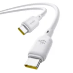 Baseus Silky Series USB 2.0 Cable USB-C male - USB-C 100W Λευκό 2m P10377704213-01 - Image 3