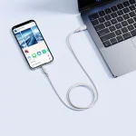 Baseus Silky Series USB 2.0 Cable USB-C male - USB-C 100W Λευκό 2m P10377704213-01 - Image 5