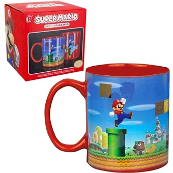 Paladone Nintendo Super Mario Heat Change Κούπα Κεραμική Κόκκινη 320ml PP3432NN