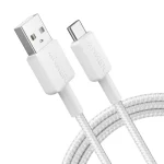 Anker USB 2.0 Cable USB-C male - USB-A 15W Λευκό 1.8m A81H6G21 - Image 4
