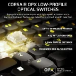 Corsair Vanguard Air 99 Ασύρματο Gaming Μηχανικό Πληκτρολόγιο με Corsair OPX διακόπτες και RGB φωτισμό (Αγγλικό US) CH-91HA01B-NA - Image 3