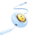 Baseus Flat / Retractable USB to Lightning / Type-C / micro USB Cable 3.5A Μπλε 1.1m P10362900311-00 - Image 4