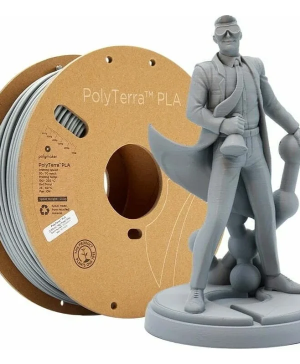 Polymaker Polyterra PLA 3D Printer Filament 1.75mm Γκρι 1kg PM70824