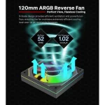 Xilence XF078 Case Fan 120mm με ARGB Φωτισμό και Σύνδεση 3-Pin / 4-Pin PWM - Image 3