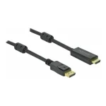 DeLock Cable DisplayPort male - HDMI male 7m Μαύρο (85959)