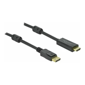 DeLock Cable DisplayPort male - HDMI male 7m Μαύρο (85959)