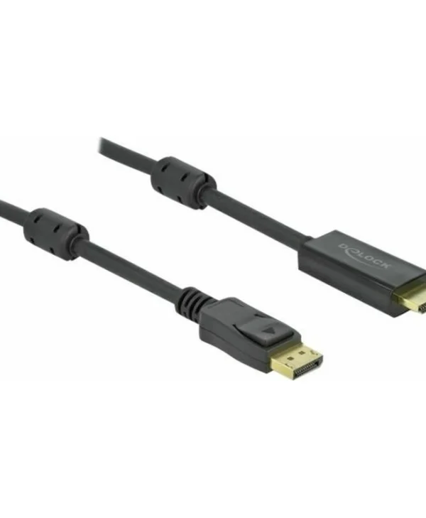DeLock Cable DisplayPort male - HDMI male 7m Μαύρο (85959)