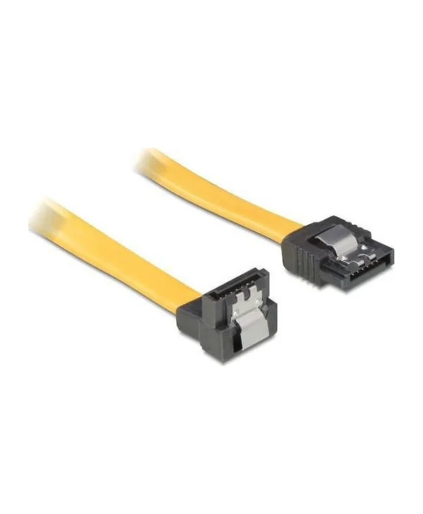 DeLock 7-Pin SATA II - 7-Pin SATA II Angle (90°) Cable 0.1m Κίτρινο (82469)